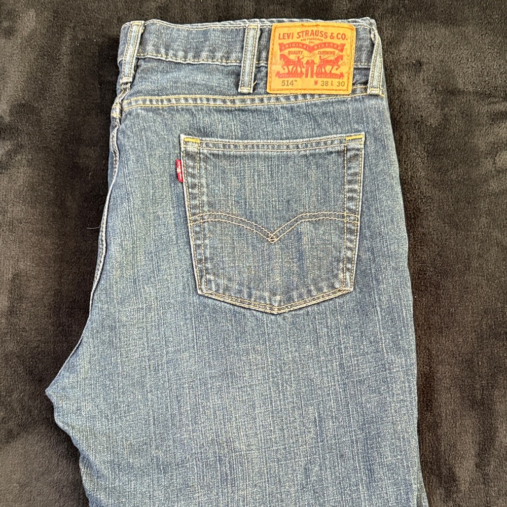 Levi's Slim Straight Denim Jeans - Classic Blue